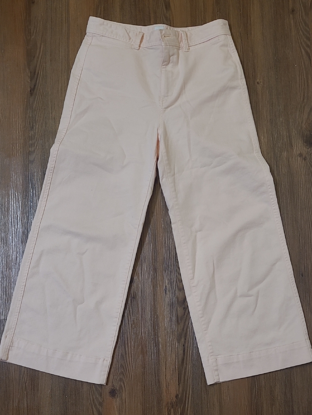 GAP women,s zise 4 petite Wide-Leg Chinos in Pale Pink
